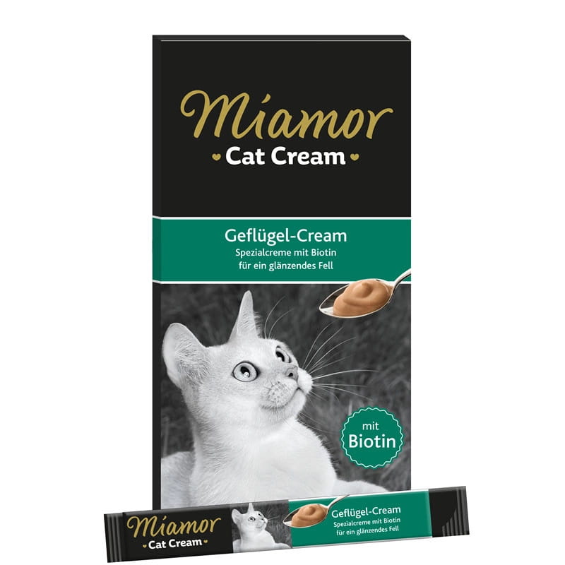 LŚNIĄCA SIERŚĆ MIAMOR CAT CREAM Z BIOTYNĄ 6x15g.jpg